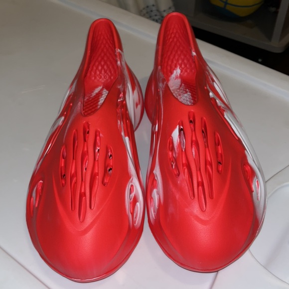 EVA Foam Runner MX Vermilion Red Bone White New Unbranded size 12 - Picture 6 of 16